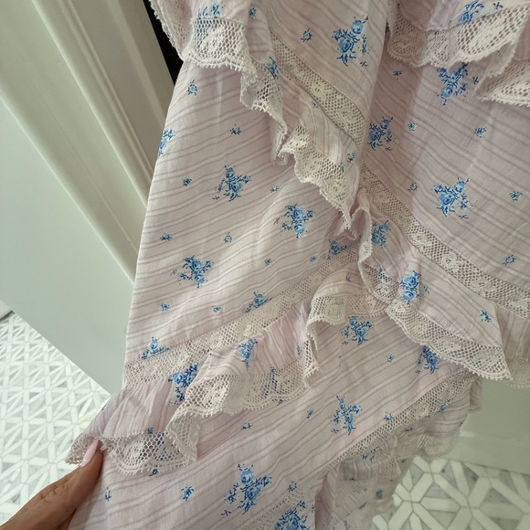 LoveShackFancy Pink and Blue Patterned Dress - Picture 5 of 5